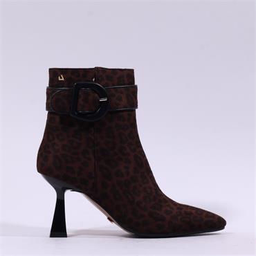 Una Healy Reason To Behave Strap Boot - Dark Leopard